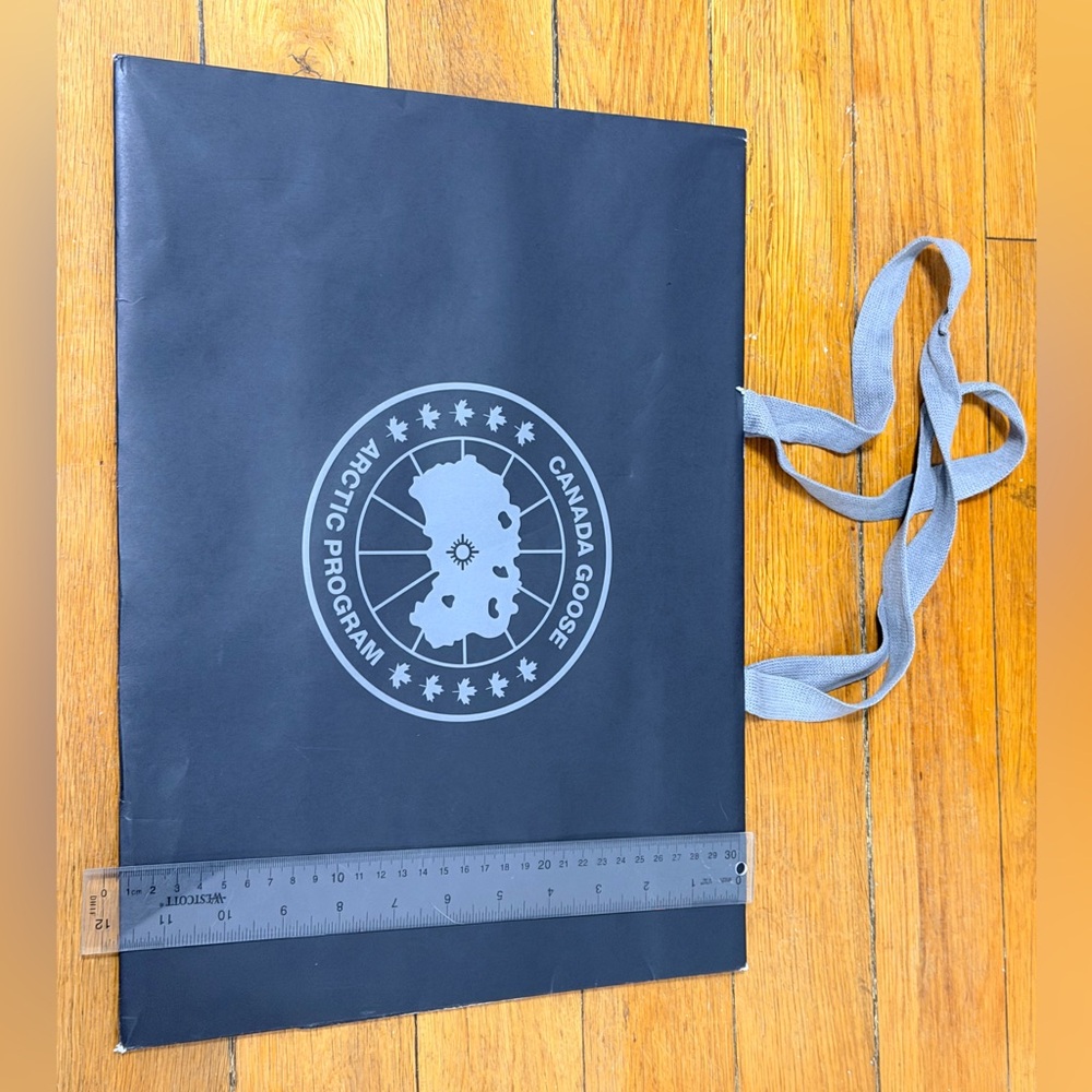Canada Goose Black and Gray Shopping Tote Bag